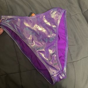 High waisted purple shorts for raves or club